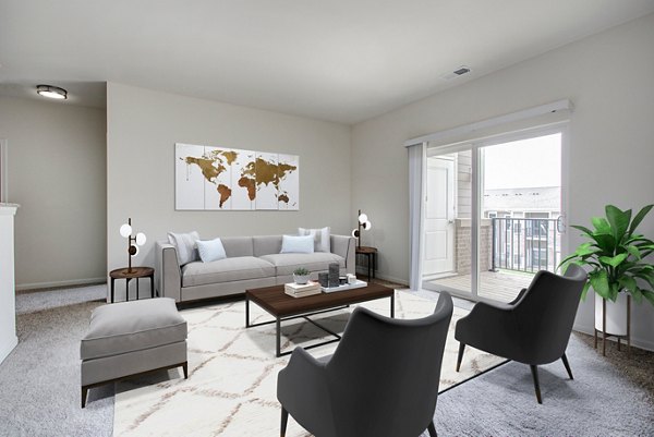 living room at Highland Ridge Apartments