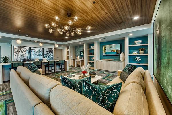 clubhouse/lobby at Aura Watermark Apartments