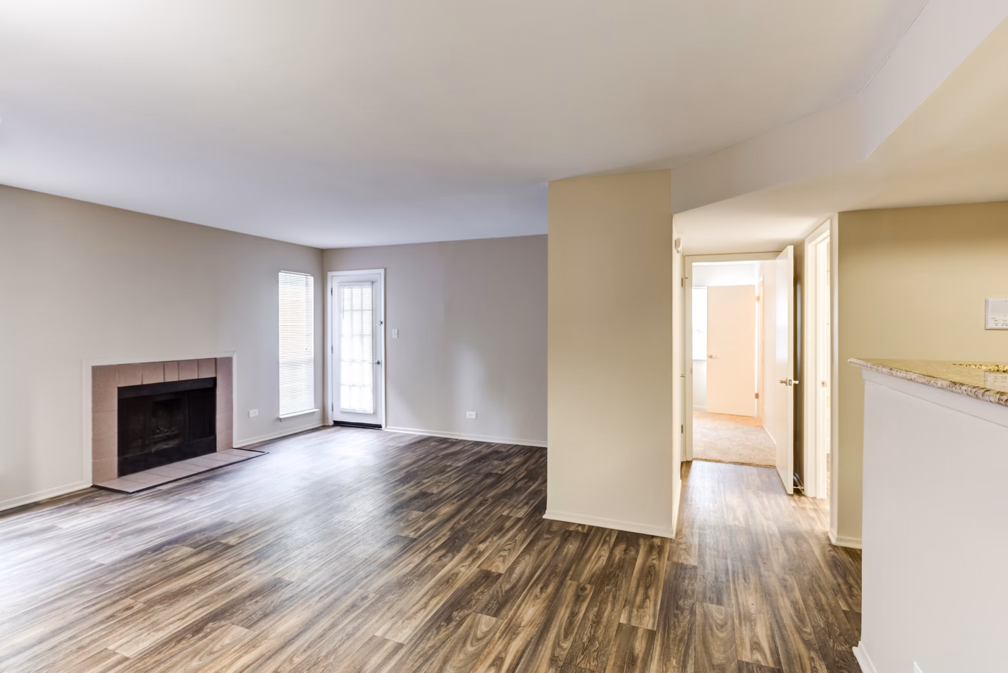 living room at Martin's Point Apartments