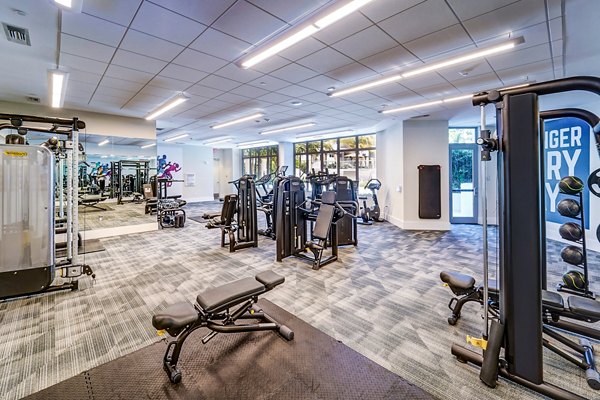 fitness center at Oversea at Flagler Banyan Square Apartments