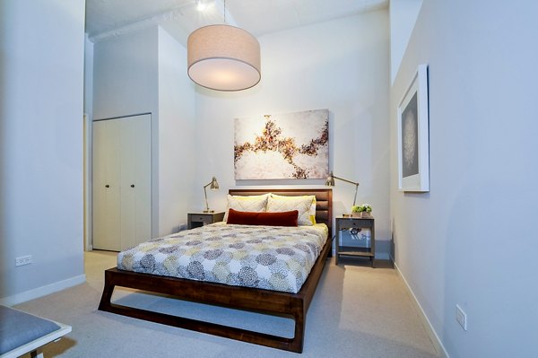 bedroom at 1313 Randolph Street Lofts Apartments