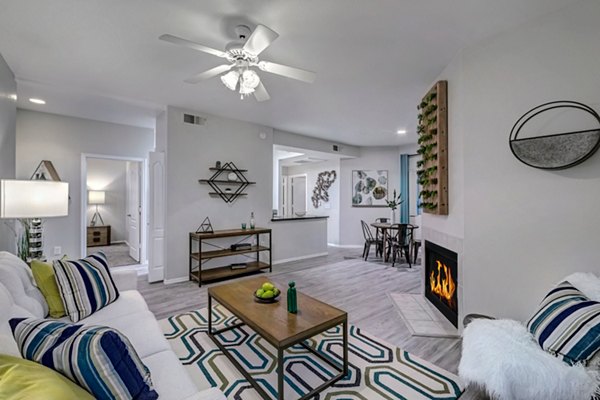 living room at Springs at Continental Ranch Apartments