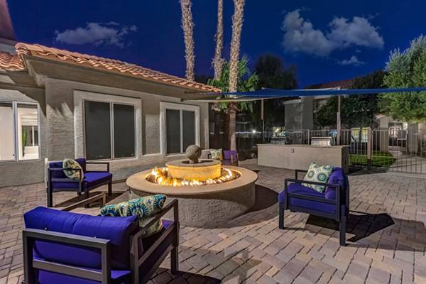 fire pit at Springs at Continental Ranch Apartments
