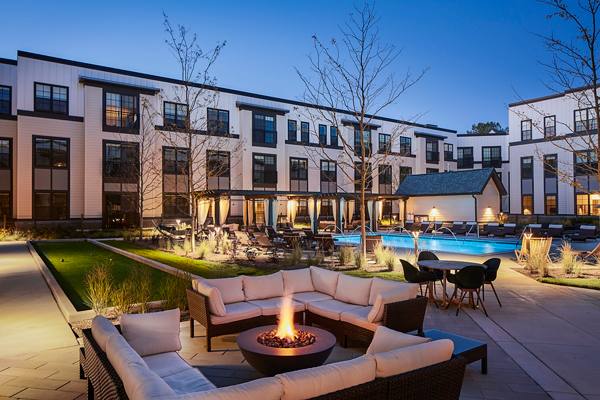 fire pit at The Atworth at Mellody Farms Apartments
