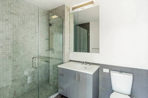 bathroom at 100 Steuben Apartments