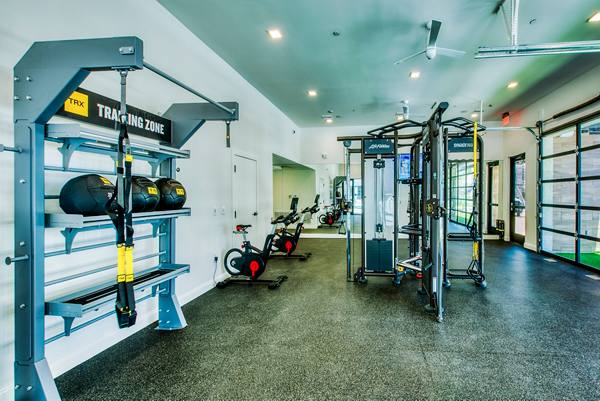 fitness center at Amiya Apartments