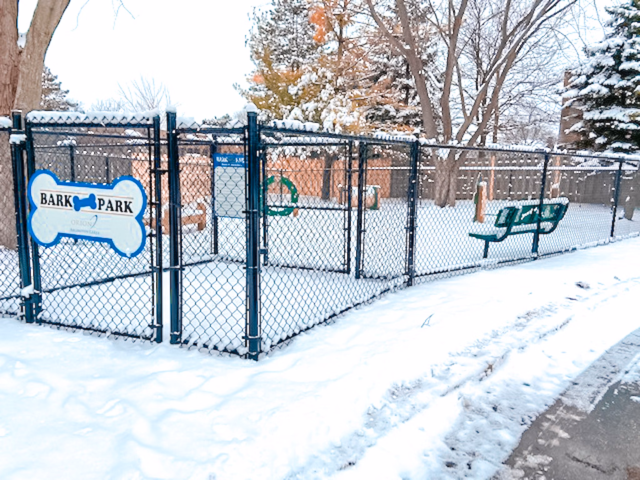 Dog park featuring agility course at Orion Arlington Lakes Apartments