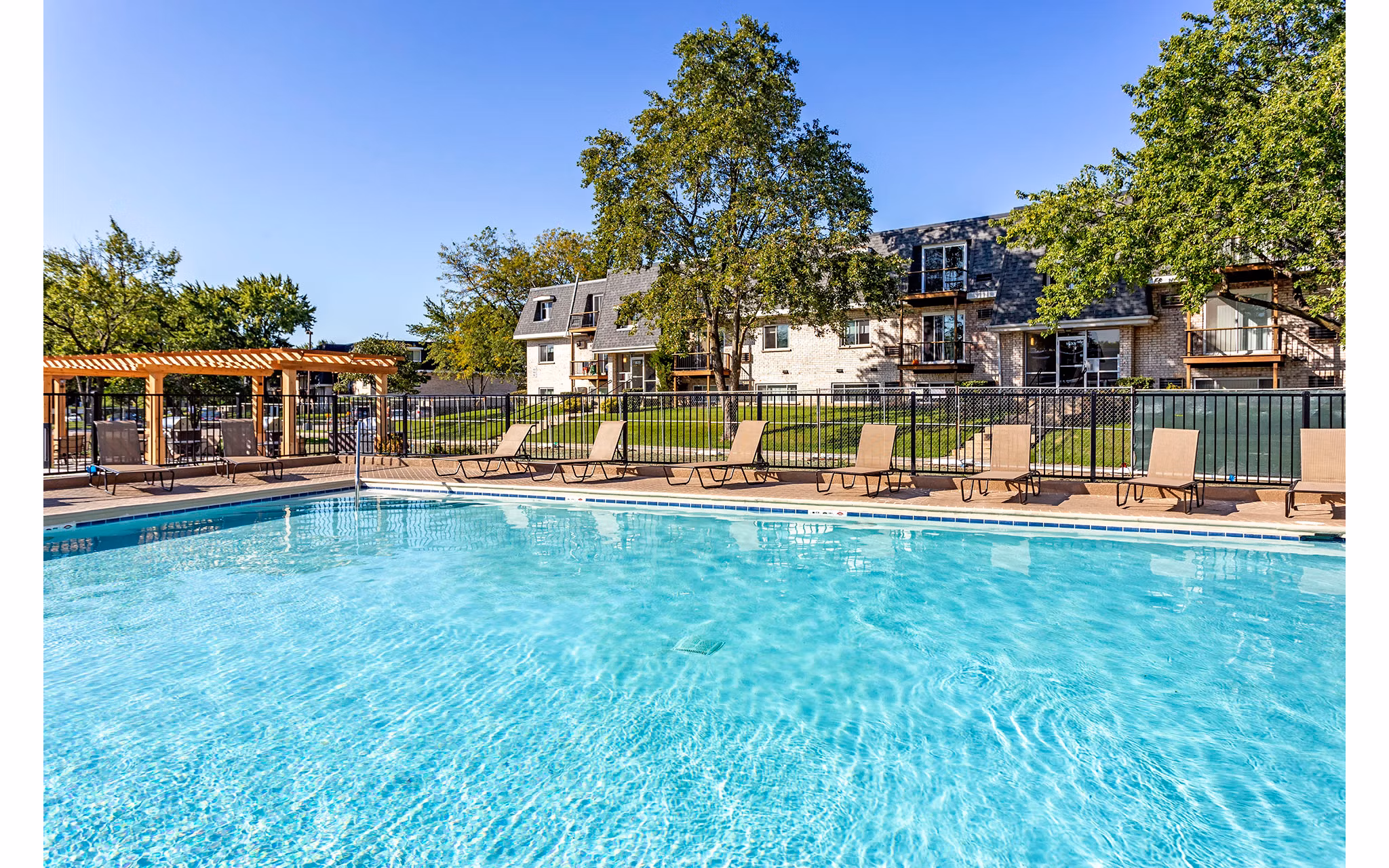 Inviting swimming pool with lounging area at Orion Parkview Apartments