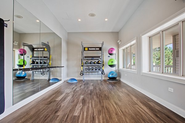 yoga/spin studio at Orion Prospect Apartments