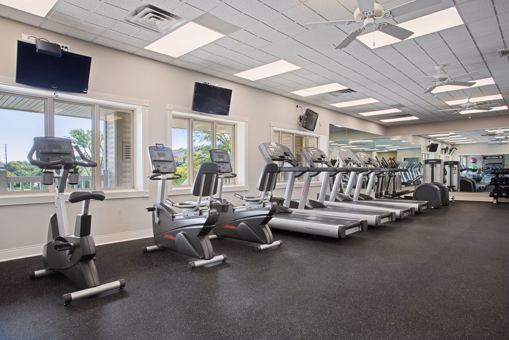 State-of-the-art fitness center with modern equipment at Orion Prospect Apartments