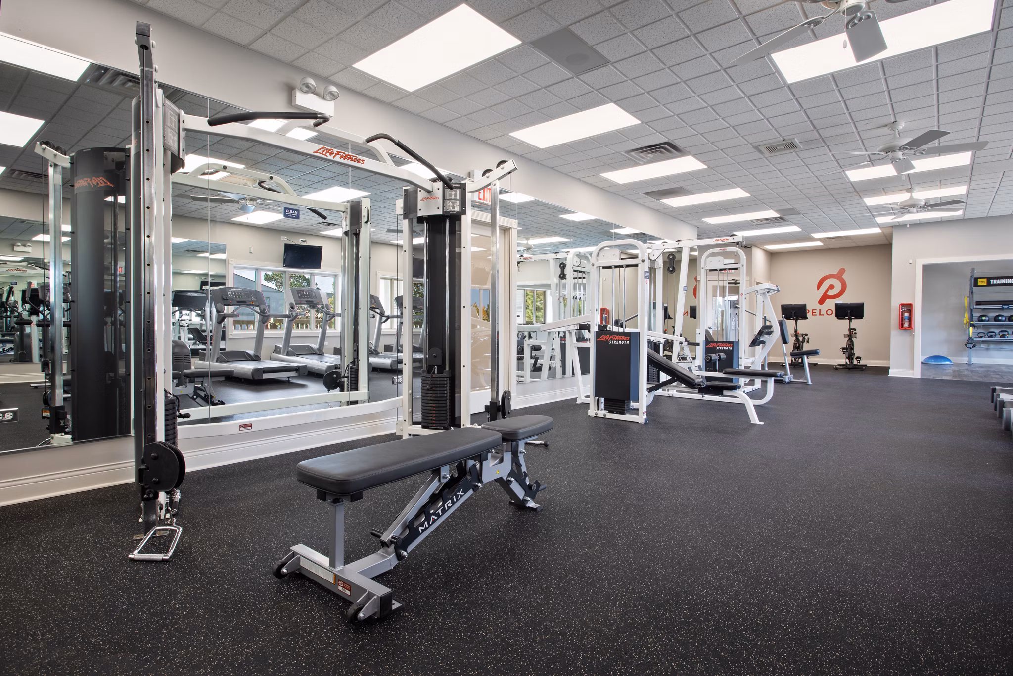 State-of-the-art fitness center featuring modern equipment at Orion Prospect Apartments