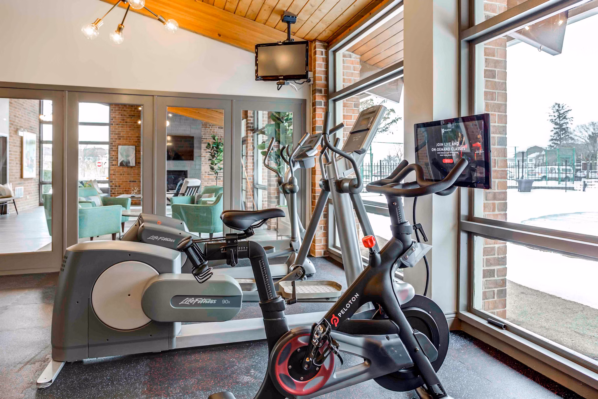 State-of-the-art fitness center with modern equipment at Orion 59 Apartments, promoting a healthy lifestyle