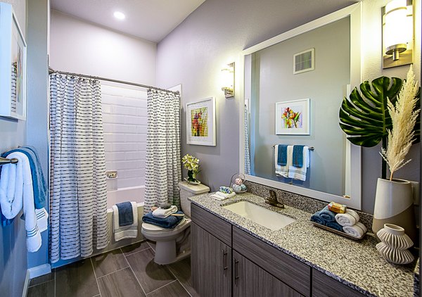 bathroom at Sanctuary at Centerpointe Apartments