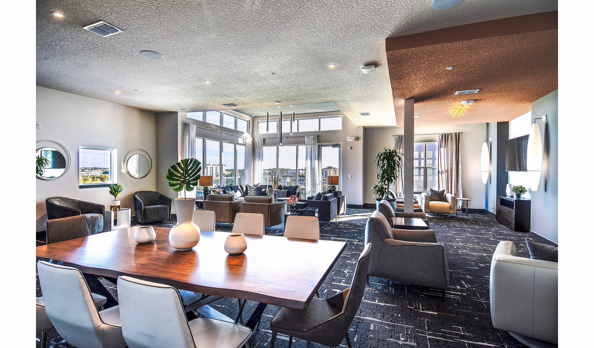 Clubhouse with meeting facilities at Sanctuary at Centerpointe Apartments, ideal for community gatherings and events