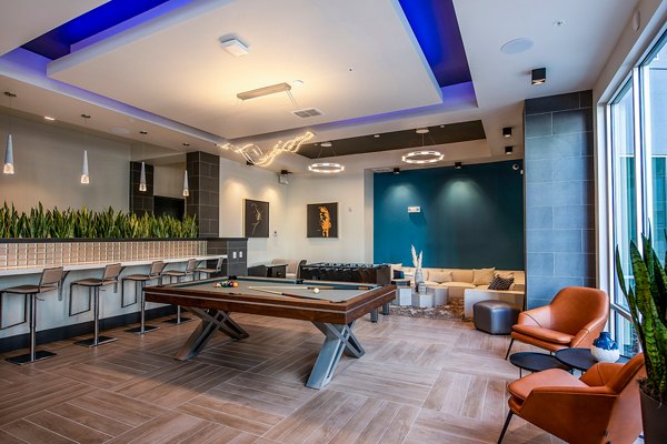 game room at Sanctuary at Centerpointe Apartments