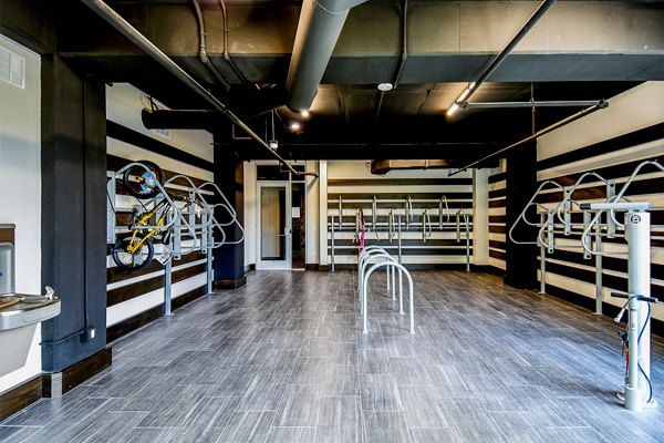 bike storage at Sanctuary at Centerpointe Apartments