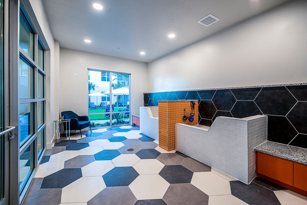Pet wash at Sanctuary At Centerpointe