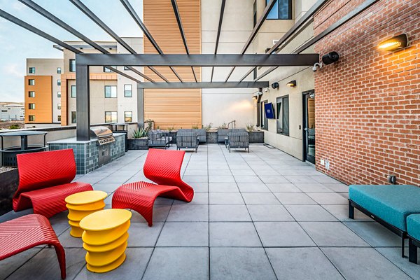 patio/balcony at Union on 6th Apartments