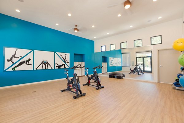 yoga/spin studio at Adobe Ridge Apartments
