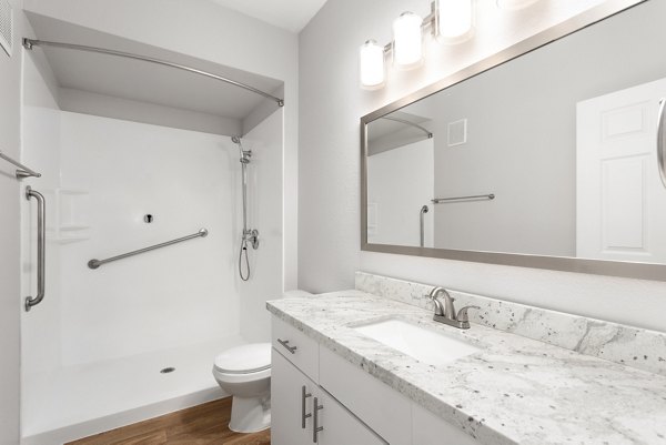 bathroom at Cornerstone Ranch Apartments