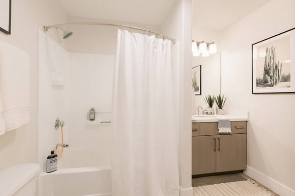 bathroom at ORA Apartments