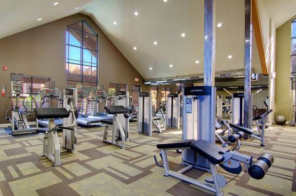 fitness center at Vaseo Apartments