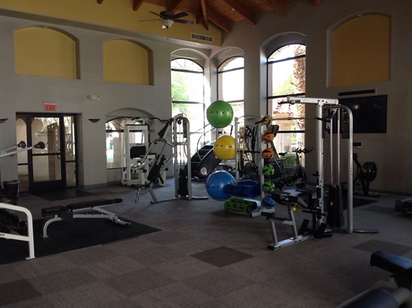 fitness center at San Cierra Apartments