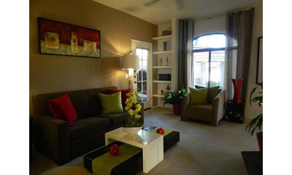 living room at San Cierra Apartments