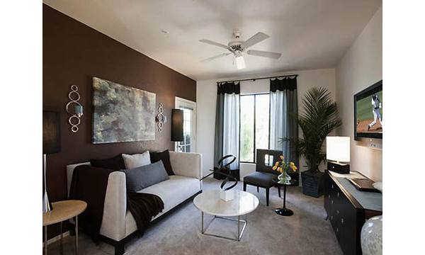 living room at San Cierra Apartments