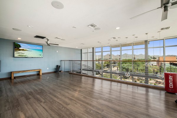 yoga/spin studio at Broadstone Scottsdale Quarter Apartments