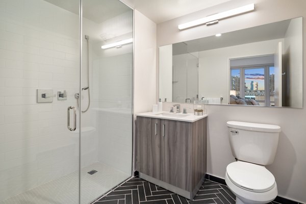 bathroom at Sawyer Place Apartments