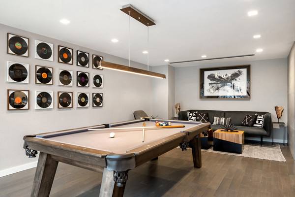game room at Sawyer Place Apartments