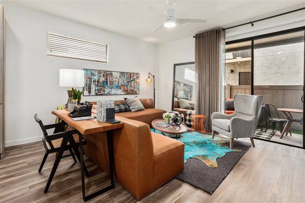 living room at Elux at Norterra Apartments