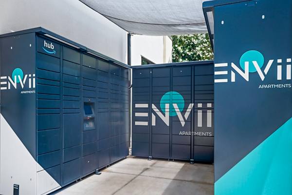 parcel pickup lockers at ENVii Apartments