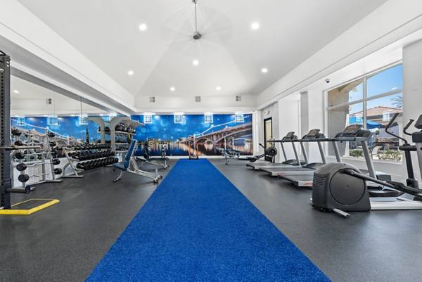 fitness center at Tempe Station Apartments