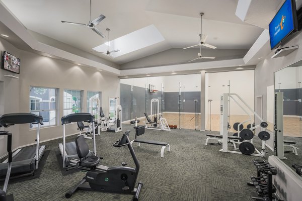 fitness center at The Sterling Apartments