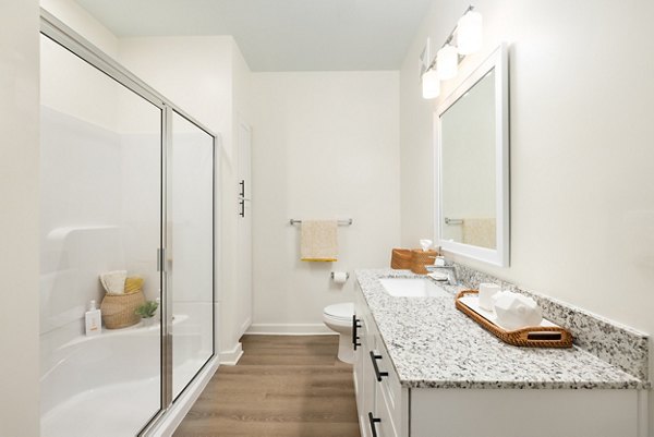 bathroom at Revel at Carolina Park Apartments