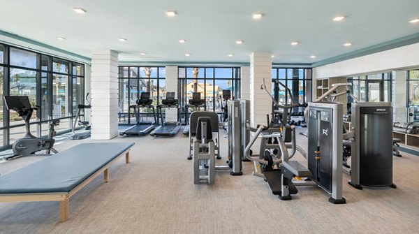 fitness center at Restore at Carolina Park Apartments