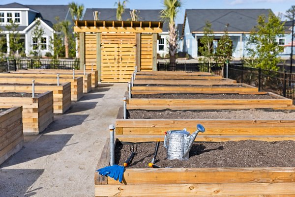 community garden at Revel at Carolina Park Apartments