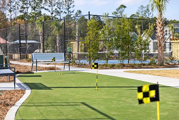 putting green at Revel at Carolina Park Apartments