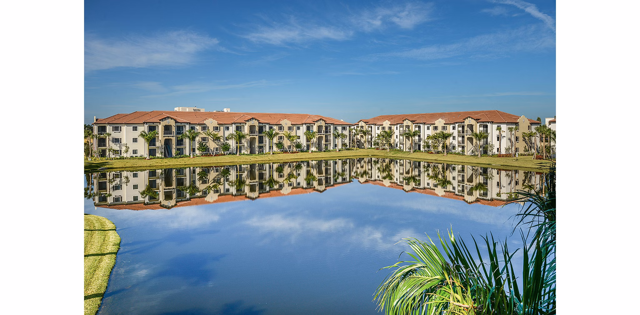 Scenic view from the balcony at Celebration Pointe Apartments