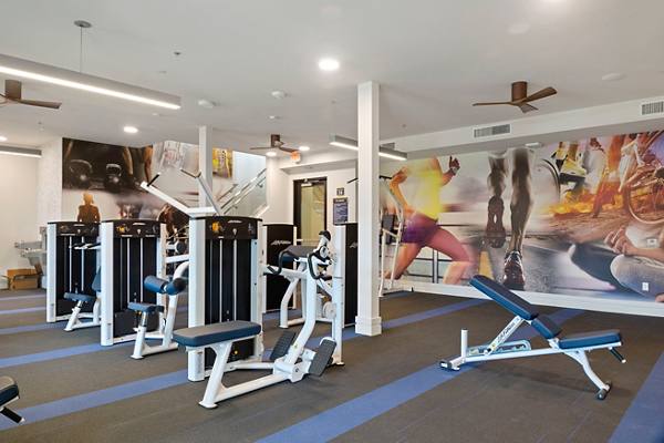 fitness center at Soltra at San Tan Village Apartments