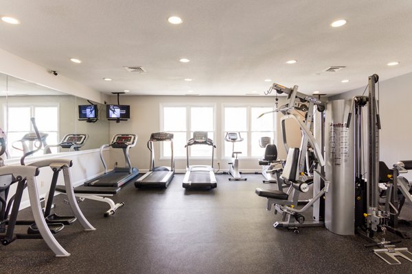 fitness center at Avana Oak Mill Apartments