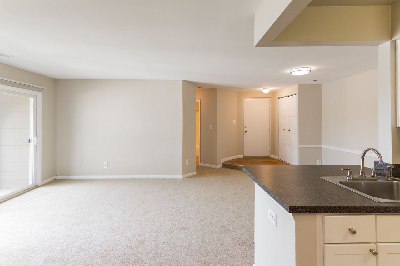Cozy living room with stylish decor at Avana Oak Mill Apartments