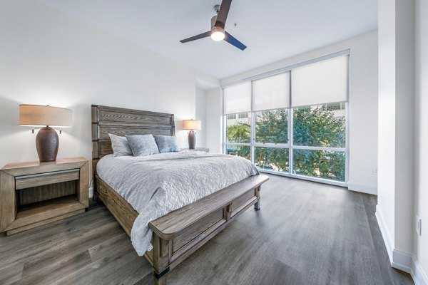 bedroom at The Residences on High Street Apartments