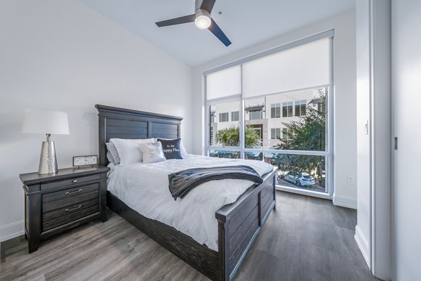 bedroom at The Residences on High Street Apartments