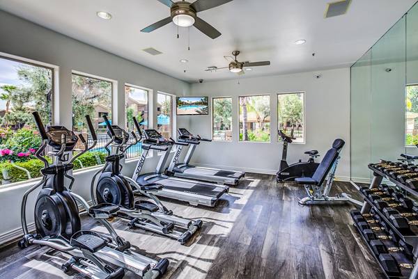 fitness center at Laguna at Arrowhead Ranch Apartments