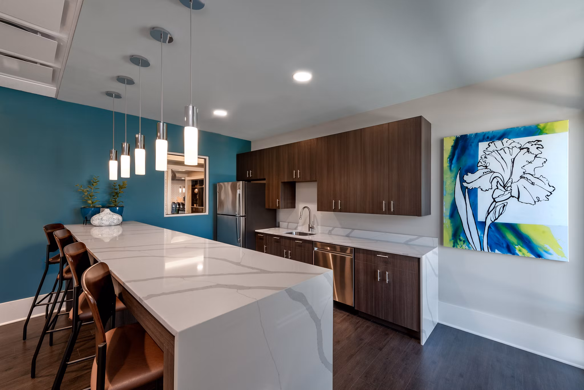 Model apartment at Addison Row: Elegant design with modern furnishings and spacious layout