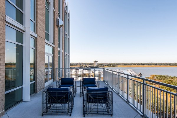 clubhouse patio/balcony at 10 WestEdge Apartments