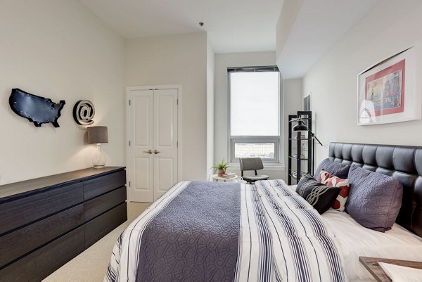 bedroom at 225 N Calvert Apartments